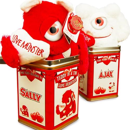 Teddy Tins - Love Monster Red - Next Day Delivery